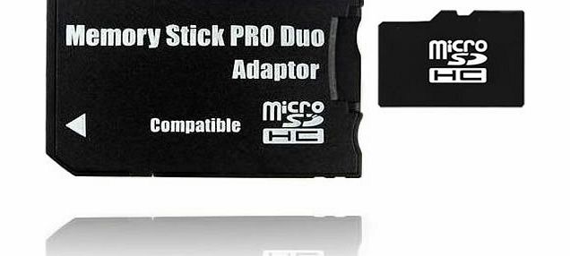 16GB Micro SD Memory Card with MS PRO DUO Memory Stick Adapter For Digital Cameras, Mobile Phones, Video Games By UkMobileAccessories