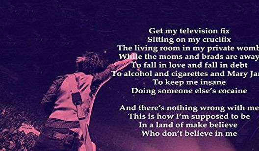 ula bear Green Day - Jesus Of Suburbia - Lyrics - Great Rock Metal Album Cover Design Music Band Laminated 150 micron High Quality Posters Picture Photo Print Size A3