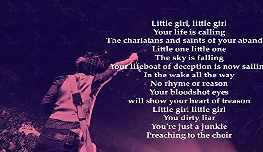 ula bear Green Day - Viva La Gloria (Little Girl) - Lyrics - Great Rock Metal Album Cover Design Music Band Laminated 150 micron High Quality Posters Picture Photo Print Size A3