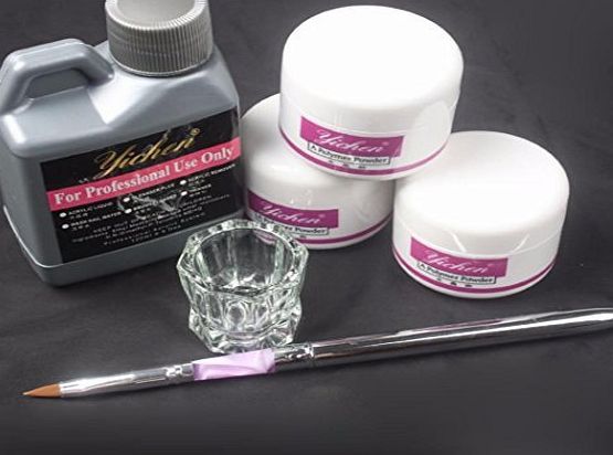 Ularma Pro Simply Nail Art Kits Acrylic Liquid Powder Pen Dappen dish Tools Set