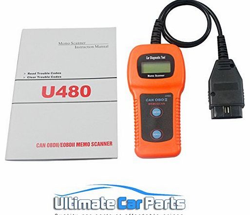 Ultimatecarparts OBD 2 EOBD Car Diagnose Tester Diagnostic Scanner U480