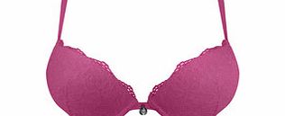 The One winterberry lace padded bra