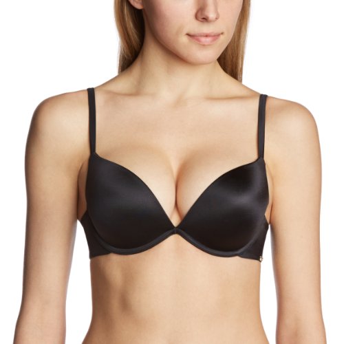Ultimo Womens OMG Plunge Push-Up Everyday Bra, Black, 34B