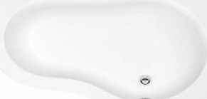 Ultra Estuary Right Hand Corner Bath Tub with Panel