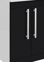 Ultra High Gloss Black 500mm Compact 2 Door