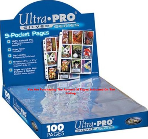 Ultra Pro Trading Card A4 Sleeves - 10 Ultra Pro 9 Pocket Pages MTG/Pokemon.