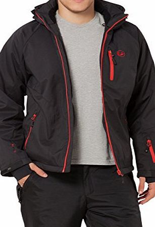 Ultrasport Mens Softshell Jacket Everest with Ultraflow 10.000 - Black, Large