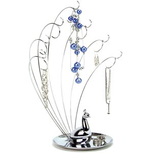 Umbra Peacock Chrome Jewellery Tree