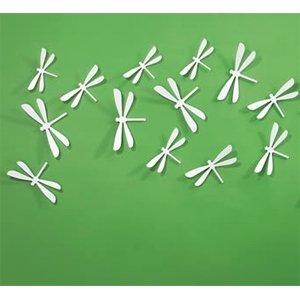 Umbra Wallflutter Dragonfly Wall Art - White