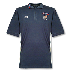 Umbro 00-01 England Panel Polo shirt - Denim