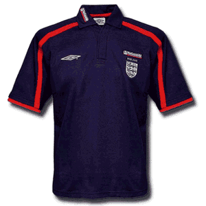 01-02 England Polo shirt - navy