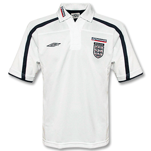 Umbro 01-02 England Polo - White