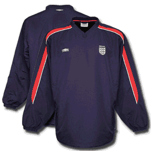 Umbro 01-02 England Pullover top - unsponsored