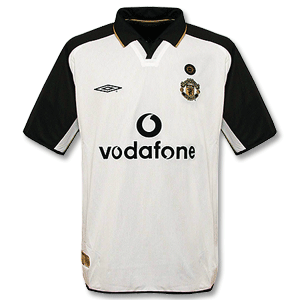 01-02 Man Utd Centenary Shirt Players - white/back