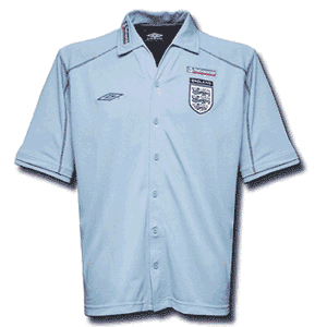 Umbro 02-03 England Button shirt - sky