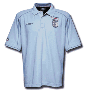 Umbro 02-03 England Polo shirt - sky