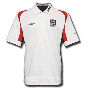 Umbro 02-03 England Team Polo shirt - white