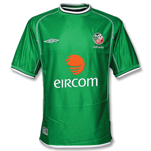 Umbro 02-03 Ireland Home Shirt - Sponsor (Boys)