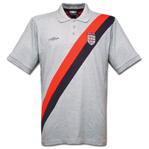 Umbro 03-04 England D-Stripe Polo shirt - grey