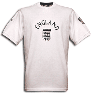 Umbro 03-04 England Logo Tee - white
