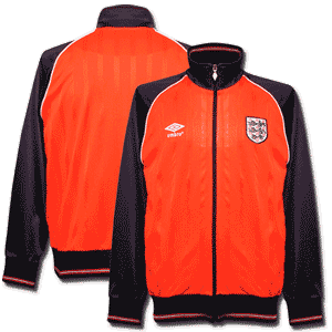 Umbro 03-04 England Retro Track jacket - red