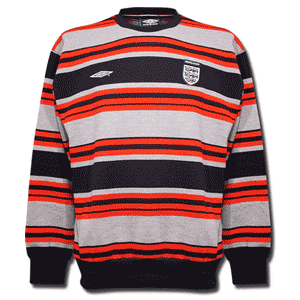Umbro 03-04 England Stripe Sweat - navy/grey/red