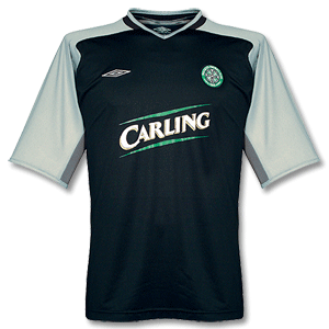 04-05 Celtic Training Jersey - Black/Silver