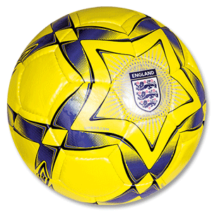 Umbro 07-08 England 07 Replica Training Ball - Yellow/Blue