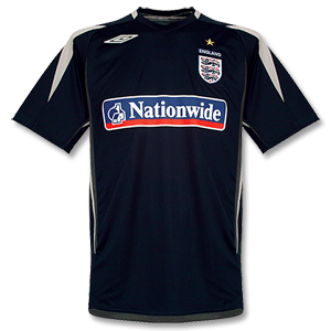 Umbro 07-08 England Training Jersey - Dark Navy/Light Grey/Dark Grey