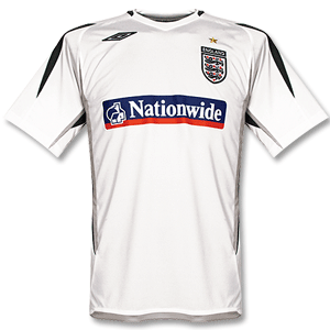 Umbro 07-08 England Training Jersey - White/Dark Grey/Light Grey