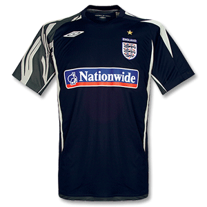 Umbro 07-08 England Ultimate Training Jersey - Dark Navy/Dark Grey/Light Grey