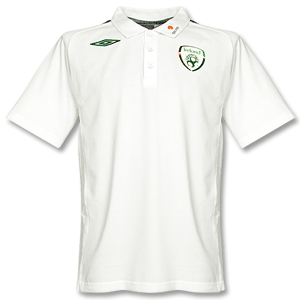 Umbro 07-08 Ireland Travel Polo - White/Dark Green