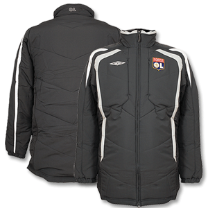 Umbro 07-08 Olympic Lyon Padded Travel Jacket - Blue/Grey