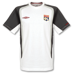 Umbro 07-08 Olympic Lyon Travel Cotton Tee - White/Grey
