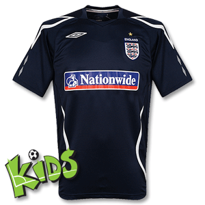 Umbro 08-09 England Training Jersey - Navy/White - Boys
