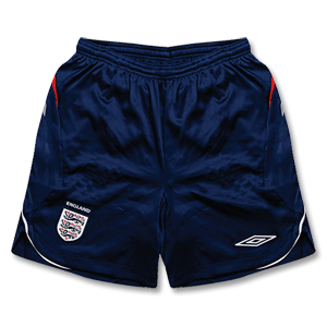 Umbro 08-10 England Away Change Shorts - Navy/White