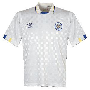 Umbro 88-90 Leeds United Home Shirt - Grade 8