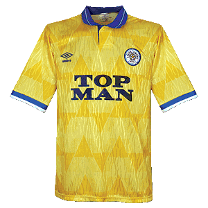 89-92 Leeds Utd Away Shirt - Grade 8