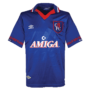 93-94 Chelsea Home Shirt - Amiga Sponsor - Grade 8