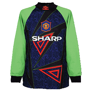 Umbro 94-95 Man Utd Home GK L/S Shirt - Grade 8