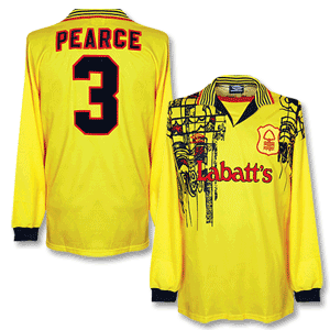95-96 Nottingham Forest Away L/S Shirt + Pearce