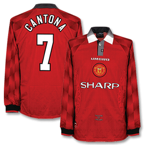 96-97 Man Utd Home L/S Shirt   Cantona 7
