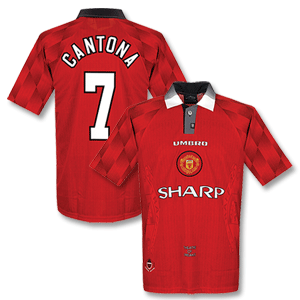 96-97 Man Utd Home Shirt   Cantona 7