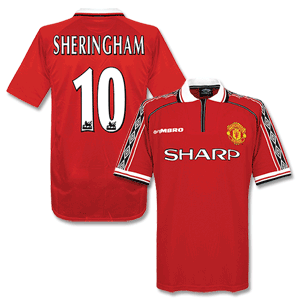 Umbro 98-00 Man Utd Home Shirt   Sheringham 10