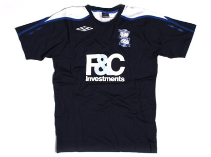 Umbro Birmingham City 08/09 Bench Cotton T-Shirt Navy