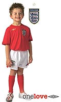 Umbro Boys England Away Football Shorts