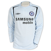 Umbro Chelsea Away Shirt 2005/06 - Long Sleeve with Del Horno 3 printing.