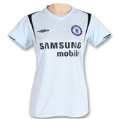 Umbro Chelsea Away Shirt 2005/06 - Womens with Del Horno 3 printing.