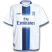 Umbro Chelsea Change Shirt - 2003/05 with Drogba 15 printing.