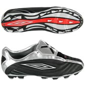 Umbro Element Football Boot KTK FG - Black/Platinum/Red.